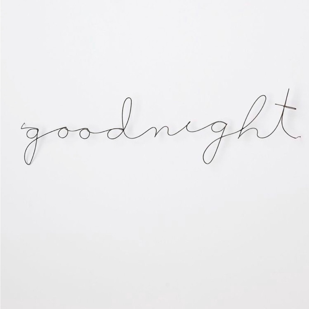 Anthropologie Wire Art - Goodnight